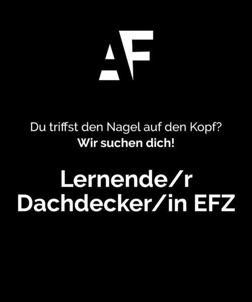 Lernender/r Dachdecker/in EFZ
